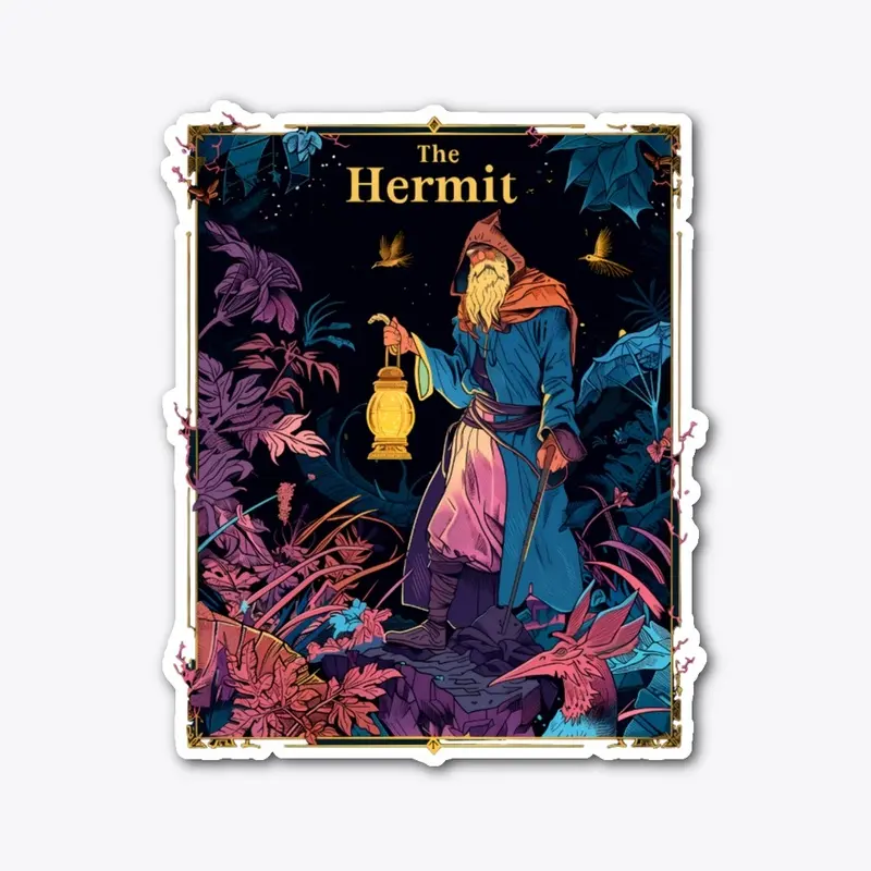 Solitude's Wisdom - The Hermit Tarot