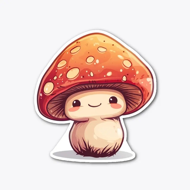 Cute Chibi Mushroom (short)